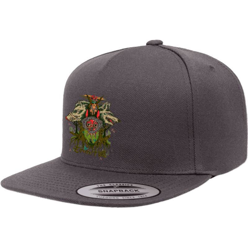 Mononoke Classic 5 panel snapback cap by berttdedw magazine shop | Artistshot