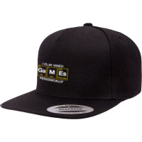 I Play Video Games Periodically Element Blocks 5 Panel Snapback Cap | Artistshot