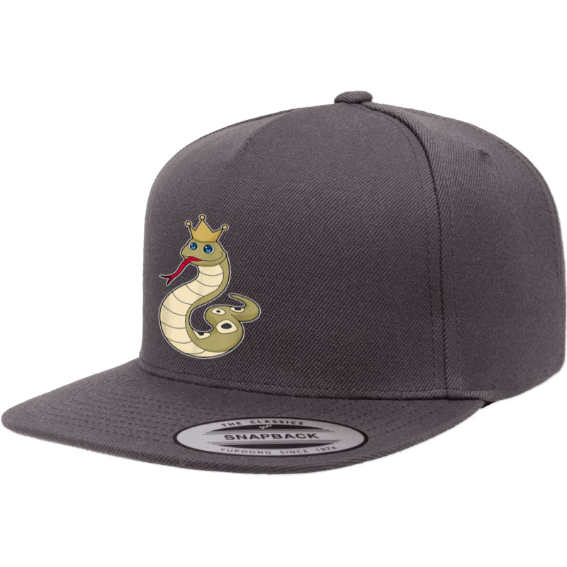 Snake King Crown T Shirt 5 Panel Snapback Cap | Artistshot