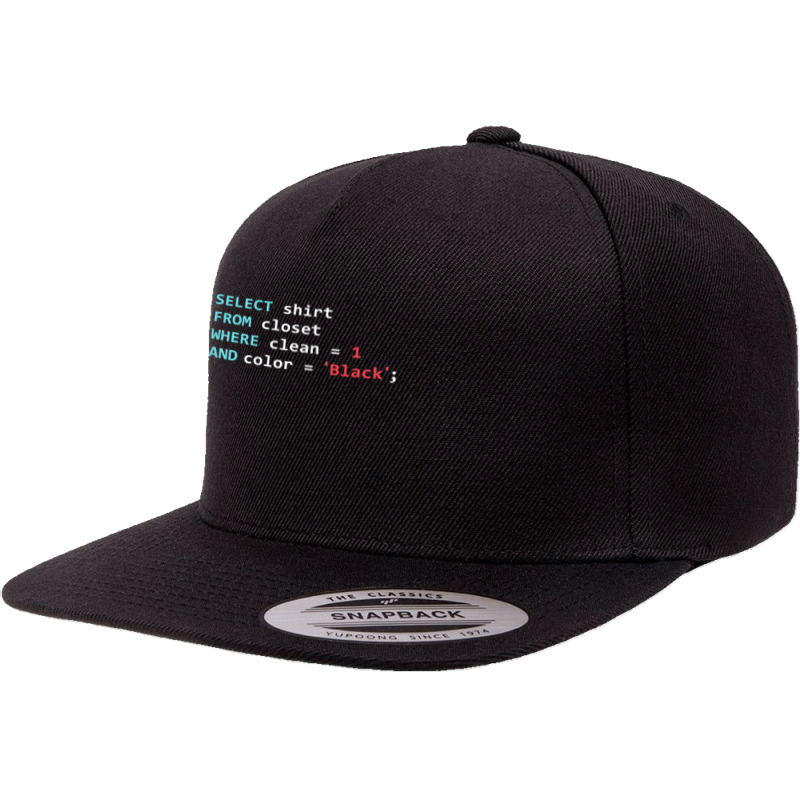 Programmer Sql Query Geek Database Coding Premium T Shirt 5 panel snapback cap by kalerttjay | Artistshot