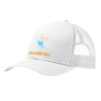 This Is How I Roll Airplane Pilot Shirt Aviation Pa Trucker Cap | Artistshot