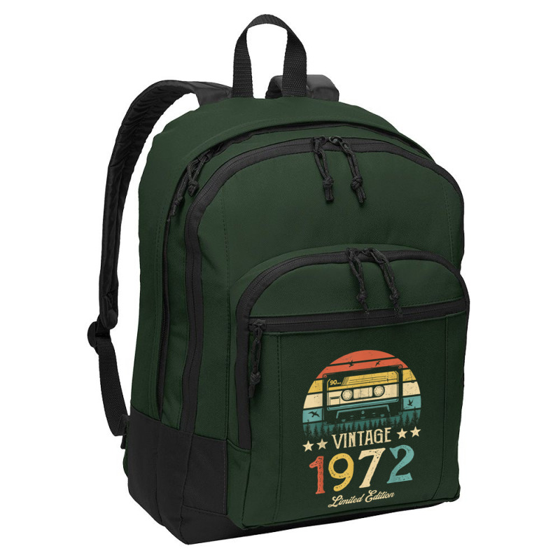 Vintage 1972 Retro Cassette 1972 50th Birthday 50 Years Old T Shirt Basic Backpack | Artistshot