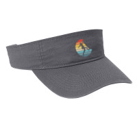 Bouldering T  Shirt Bouldering Silhouette On A Distressed Retro Sunset Fashion Visor | Artistshot