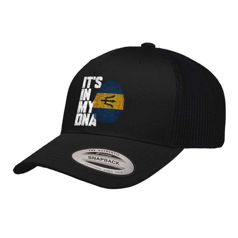 It's In My Dna Barbadian Proud Barbados Flag Retro Trucker Cap by moteestyle | Artistshot