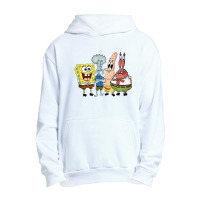 The Characters Are Spongebob, Patrick Star, Squidw Urban Pullover Hoodie | Artistshot