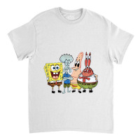 The Characters Are Spongebob, Patrick Star, Squidw Classic T-shirt | Artistshot