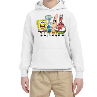 The Characters Are Spongebob, Patrick Star, Squidw Youth Hoodie | Artistshot