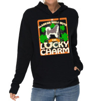 Alaskan Malamute T  Shirt My Alaskan Malamute Is My Lucky Charm   Gift Lightweight Hoodie | Artistshot