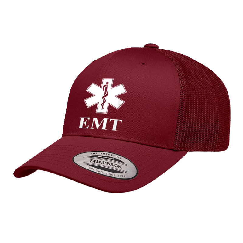 Emt First Responder 911 Emergency Medical Technician Shirt Retro Trucker Cap | Artistshot