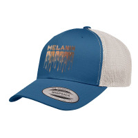 Drippin Melanin For Women Pride   Gifts Black History Month T Shirt Retro Trucker Cap | Artistshot