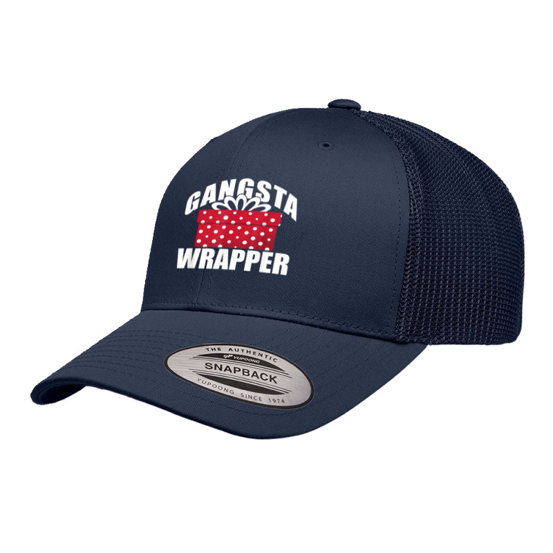 Gangsta Wrapper Funny Christmas Meme Xmas T Shirt Retro Trucker Cap | Artistshot