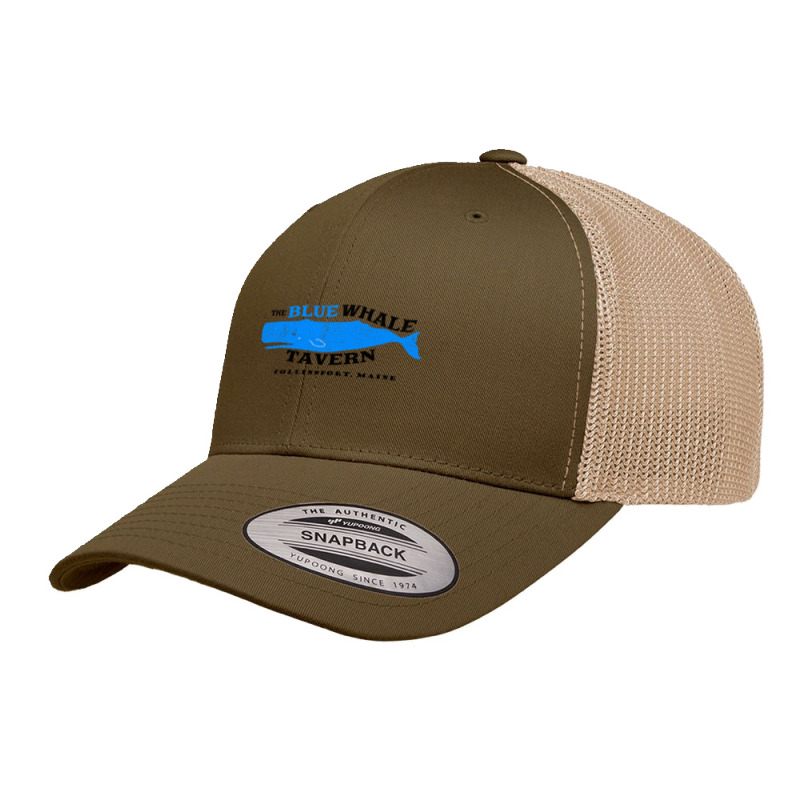 Blue Whale Tavern Distressed Retro Trucker Cap by poppyallen | Artistshot