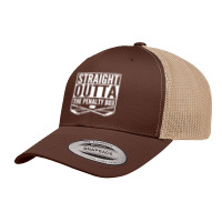 Straight Outta The Penalty Box Hockey Player Gift Hockey Retro Trucker Cap | Artistshot