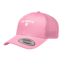 Up North Minnesota Text Retro Trucker Cap | Artistshot