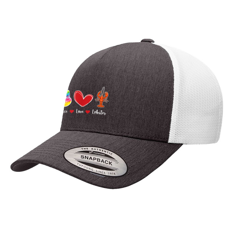 Deep Ocean Crustacean Sea Born Creatures Peace Love Lobster My Favorit Yupoong Trucker Cap | Artistshot