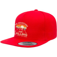 Vintage The Mountains Are Calling Space Splash Big Thunder T Shirt 5 Panel Snapback Cap | Artistshot