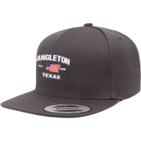 Angleton Texas Tx Usa Stars & Stripes Vintage Style 5 Panel Snapback Cap | Artistshot