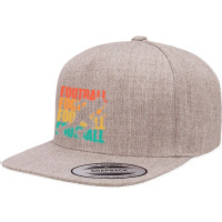 Retro Vintage American Football Season Party Footballer 5 Panel Snapback Cap | Artistshot