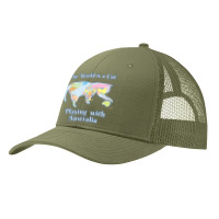 Funny World Is A Cat Playing Map T Shirt Pa Trucker Cap | Artistshot