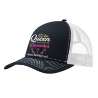 This Queen Was Born On December 7 Birthday High Heels T Shirt Pa Trucker Cap | Artistshot