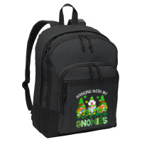 St Patricks Day Hanging With My Gnomies Nurse Stethoscope T Shirt Basic Backpack | Artistshot