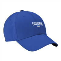 Estonia Flag Vintage White Text T Shirt Nike Dri-fit Cap | Artistshot