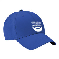 I Have A Beard And I Know Things Manly Beard Nike Dri-fit Cap | Artistshot