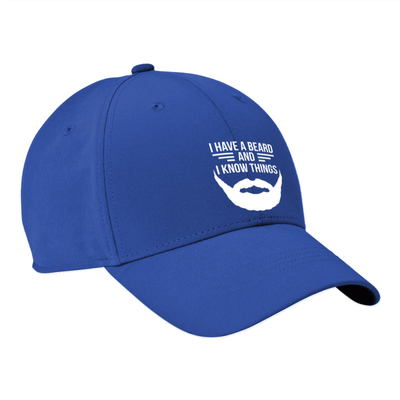 I Have A Beard And I Know Things Manly Beard Nike Dri-fit Cap | Artistshot