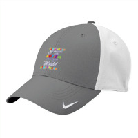 Autism Autistic Someone With Lights Up My World Tautistic Autism Aware Nike Dri-fit Cap | Artistshot