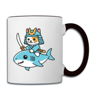 Ninja Cat Samurai Riding Shark Coffee Mug | Artistshot