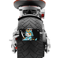 Ninja Cat Samurai Riding Shark Motorcycle License Plate | Artistshot