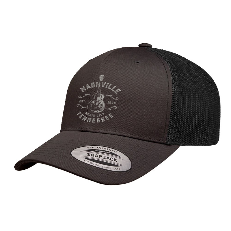 Nashville Music City Usa Vintage Retro Trucker Cap | Artistshot