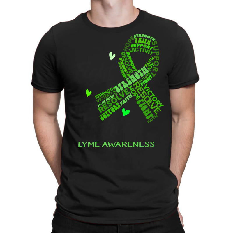 Lyme Awareness T  Shirt Lyme Awareness Her Fight Is Our Fight 2 T-shirt | Artistshot