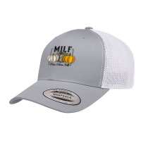 Milf Man I Love Fall Funny Fall Autumn Seasons Milf Quote T Shirt Retro Trucker Cap | Artistshot