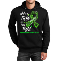 Lymphoma Awareness T  Shirt Lymphoma Awareness Her Fight Is Our Fight Unisex Hoodie | Artistshot