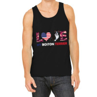 America Flag Love My Boston Terrier Tank Top | Artistshot