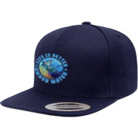 Life Is Better Under Water Marine Biology Scuba Diver Premium 5 Panel Snapback Cap | Artistshot