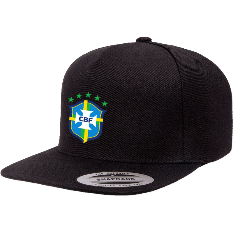 Brazilian-football-confederation 5 Panel Snapback Cap | Artistshot