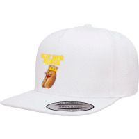 Funny Hot Dog For Women Girls Grilled Wiener Sausage Buns T Shirt 5 Panel Snapback Cap | Artistshot