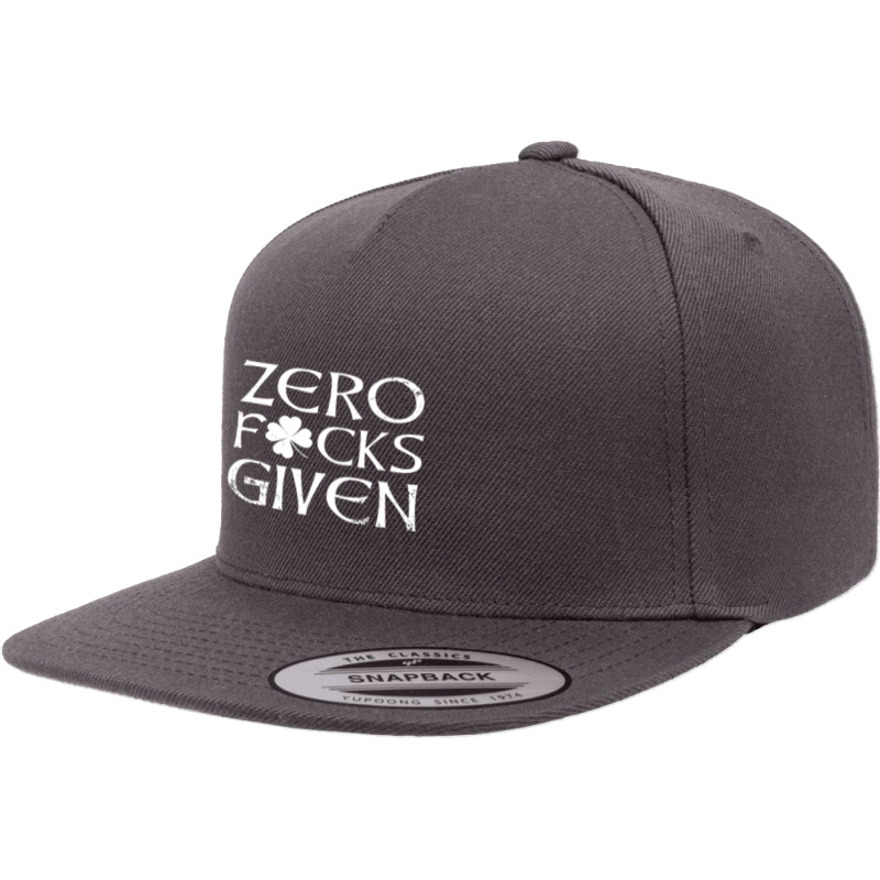 Zero Fucks Fecks Given St Patricks Day Tshirt For Women Men 5 panel snapback cap by bakien89 | Artistshot