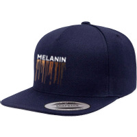 Drippin Melanin Tshirts For Women Pride  Gifts Black History T Shirt 5 Panel Snapback Cap | Artistshot