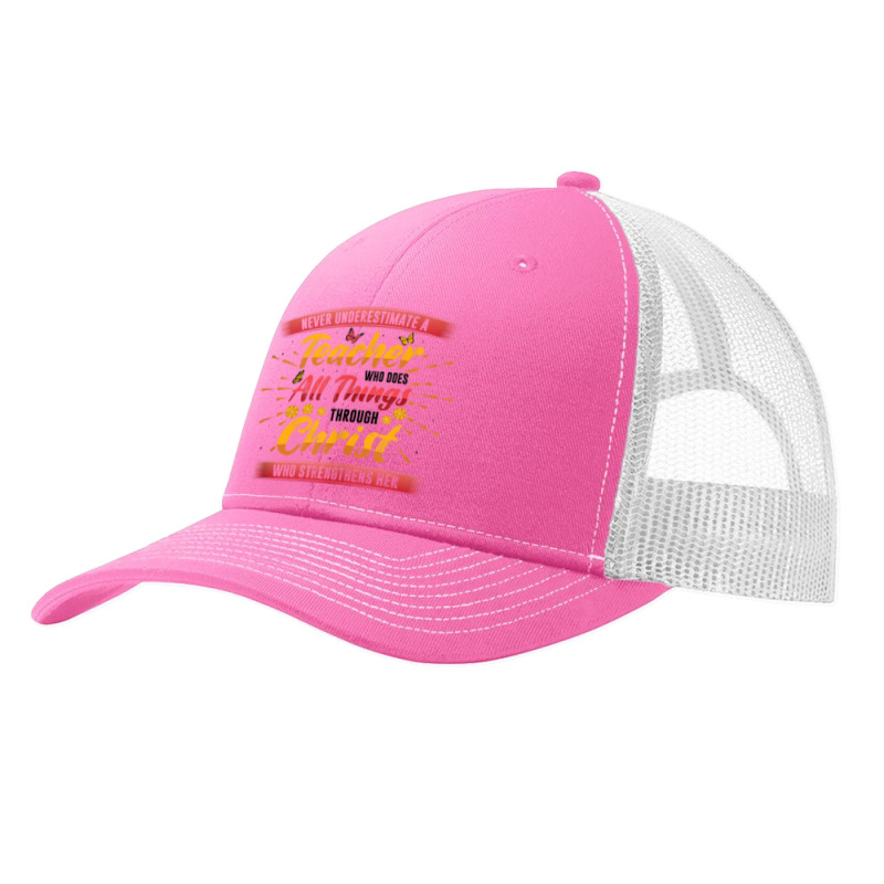 Women Teacher Who Does All Things Through Christ Teacher Funny Women Pa Trucker Cap by Aria-Proctor | Artistshot