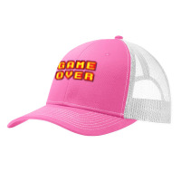 Game Over Vintage Retro Video Games Gaming Gift Arcade T Shirt Pa Trucker Cap | Artistshot