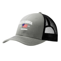 Alexandria Virginia Va Usa Stars & Stripes Vintage Style Premium Pa Trucker Cap | Artistshot