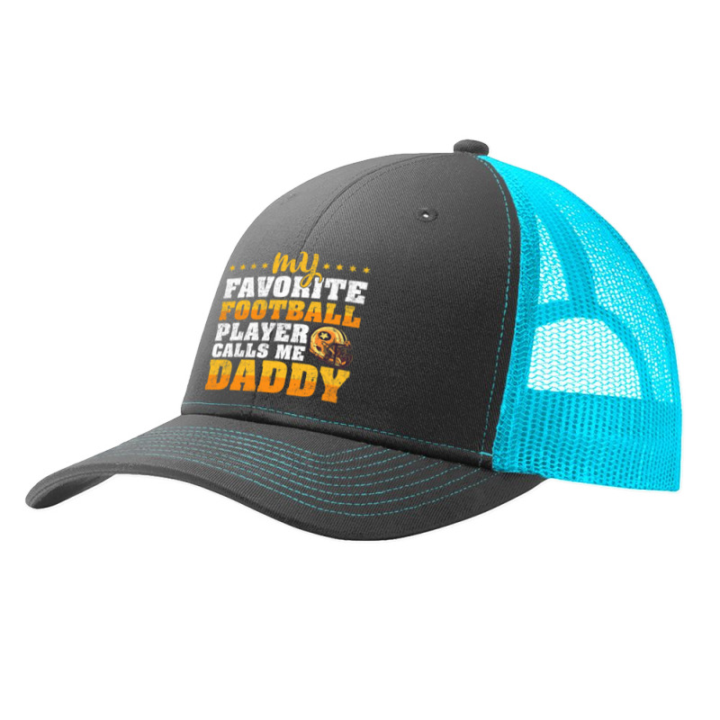 Mens My Favorite Football Player Calls Me Daddy Fathers Day Pa Trucker Cap by pester | Artistshot