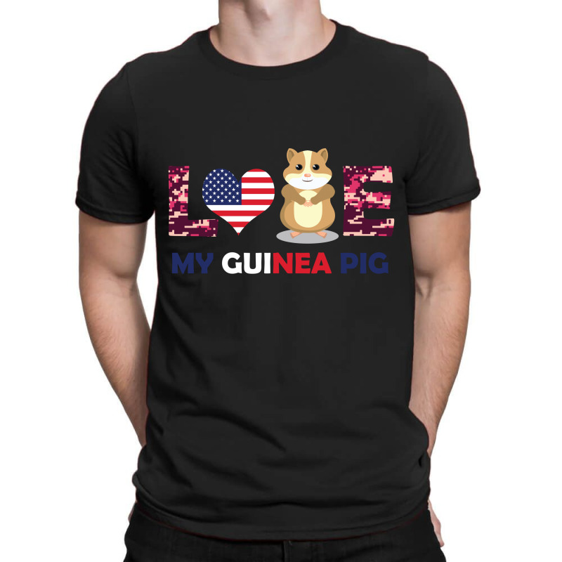 America Flag Love My Guinea Pig T-shirt | Artistshot