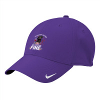 Dachshund Wiener Dog And Wine Make Everything Fine Drink Wine And Dog Nike Dri-fit Cap | Artistshot