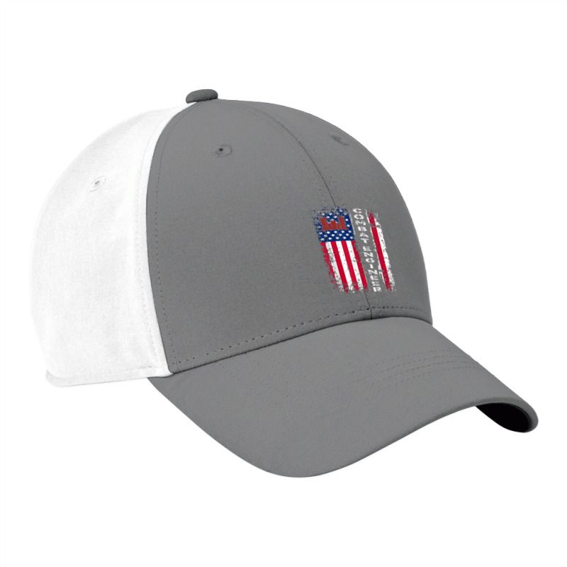 Combat Engineer Distressed American Flag   U.s. Military Nike Dri-FIT Cap by saterseim | Artistshot