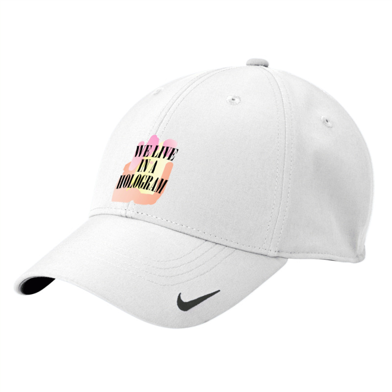 We Live In A Hologram,90s Nihilist Pastel Statement,holographic Nike Dri-FIT Cap by oragumun | Artistshot