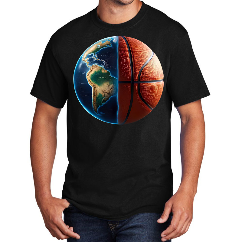 World Basketball Basic T-shirt | Artistshot